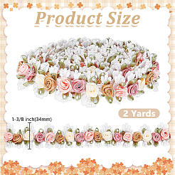Polyesterband mit Blumenstickerei&nbsp;OCOR-WH0082-601