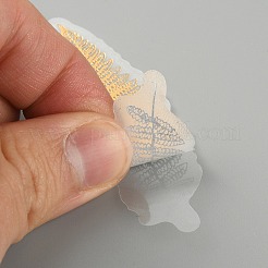 40pcs 20 Arten Schwefelsäurepapier vergoldete Aufkleber&nbsp;STIC-WH0004-01D