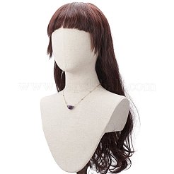 Collana da donna con ciondolo in pietra grezza naturale&nbsp;NJEW-JN03781