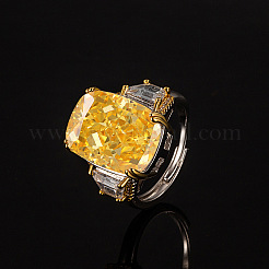Micro ottone spianare anelli zirconi&nbsp;FS-WGEECB6-02