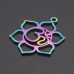 Pendentifs en acier inoxydable avec placage ionique (IP) 201&nbsp;STAS-R111-JA557