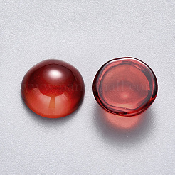 Transparent Spitzlackieren Glas Cabochons&nbsp;GLAA-S190-013B-C02