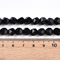 Natürlichen Obsidian Perlen Stränge&nbsp;G-T139-8mm-50