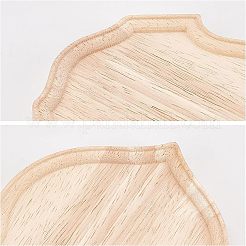 Display mit speziell geformter Gummi-Holzbasis&nbsp;WOOD-WH0023-36