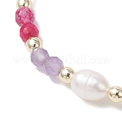 Bracelets tressés en perles de cornaline&nbsp;BJEW-JB12666-03