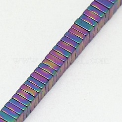 Electroplate non magnetici ematite Perle sintetiche heishi fili&nbsp;G-J171B-3x3mm-M