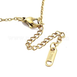 Colliers avec pendentif en acier inoxydable 304 du Sacré-Cœur&nbsp;NJEW-G083-02D-G