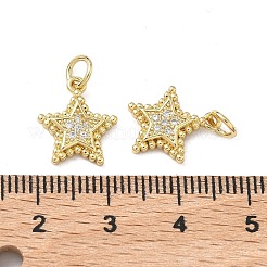 Ciondoli in ottone zirconi chiari micro pavé&nbsp;KK-F930-01G