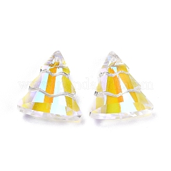 Pendenti del rhinestone di vetro&nbsp;RGLA-O002-A01-001SI