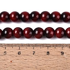 Stränge aus Imitations-Tigeraugen-Glasperlen&nbsp;GLAA-Q106-03A-B07