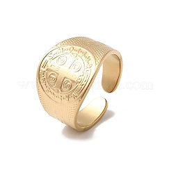 Offene Manschettenringe aus Edelstahl 304&nbsp;RJEW-F199-02A-G