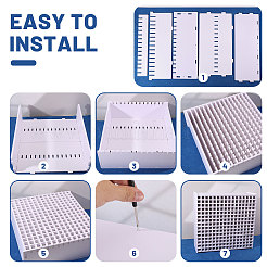 240-Loch PVC-Markierungsstift-Organizer&nbsp;AJEW-WH0596-538