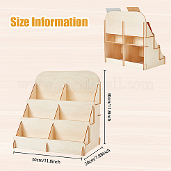Mehrschichtige Kosmetik-Aufbewahrungsbox aus Holz&nbsp;MRMJ-WH0075-84