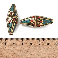 Handmade tibetischen Stil Perlen&nbsp;KK-Z157-09AG-01