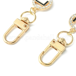 Wortliebe-Taschen-Verlängerungsketten aus Legierung mit Strass und Emaille&nbsp;AJEW-BA00112