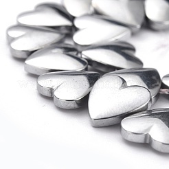 Chapelets de perles en hématite synthétique sans magnétiques&nbsp;G-B014-10C-03