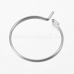 316 orecchini a cerchio in acciaio inossidabile chirurgico&nbsp;STAS-F149-32P-E