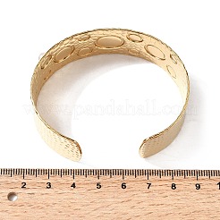 Offene Manschettenarmreifen aus 304 Edelstahl&nbsp;BJEW-K264-05G
