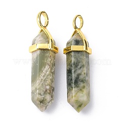 Pendentifs pointus en jade de la paix naturelle&nbsp;G-G025-01G-23