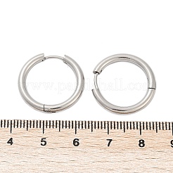 Accesorios para pendientes de aro huggie de acero inoxidable 201 resistentes al deslustre&nbsp;X-STAS-F149-33P-A