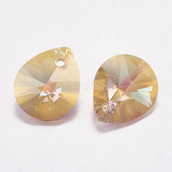 Colgantes de rhinestone de cristal facetado&nbsp;RGLA-F053-C-223PS
