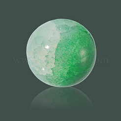 3 hebra de cuentas de vidrio imitación jade con pintura craquelada para hornear&nbsp;DGLA-LT0001-01A