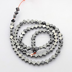 Electroplate non magnetici ematite sintetico fili di perline&nbsp;G-J211-M
