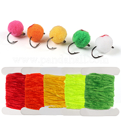5 Stück 5 Farben Chenille-Lametta zum Fliegenfischen Binden&nbsp;OCOR-GF0006-51B