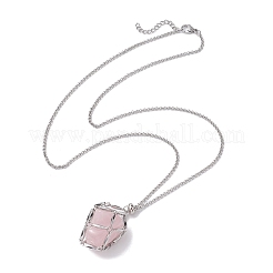 Collier en macramé en acier inoxydable 304&nbsp;NJEW-JN04901-02