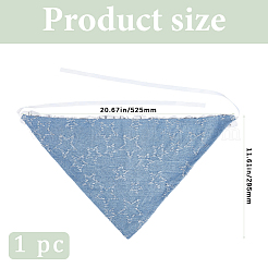 Dreieckiges Kopftuch aus Polyester&nbsp;AJEW-WH20072-72