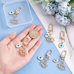 6 colgante de resina con 6 estilos de mal de ojo para mujer.&nbsp;KEYC-AR0001-21