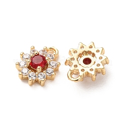 Breloques en laiton avec zircone cubique de micro pave&nbsp;CU-K002-39G-F