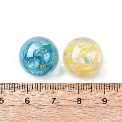 Transparentes Harz und natürliche Muschelperlen&nbsp;X-RESI-B039-07