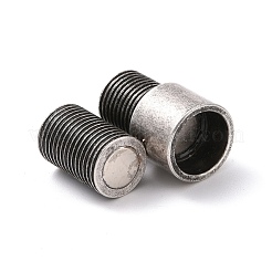 Magnetverschlüsse aus Edelstahl 304 im tibetischen Stil mit PVD-Vakuumbeschichtung und eingeklebten Enden&nbsp;STAS-G276-30AS