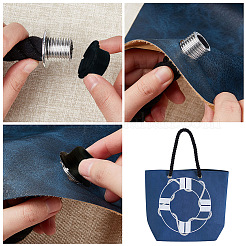Praktischer Taschengriff aus gedrehtem Baumwollseil&nbsp;FIND-WH0116-34B