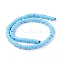 Perle piatte tonde polimero a mano di argilla&nbsp;LS-CLAY-R067-8.0mm-36