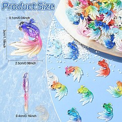 10 Stück UV-Druck-Acrylanhänger&nbsp;TACR-YW0003-22A