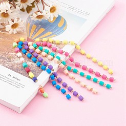Chaîne de perles en pâte polymère faite à la main&nbsp;AJEW-JB00926