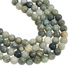 2 filo di perle di quarzo rutilato verde naturale&nbsp;G-NB0004-84
