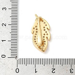 Messing Micro Pave klare Zirkonia Falte über Verschlüsse&nbsp;KK-G505-18G