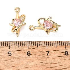 Ottone micro spianare pendenti zirconi&nbsp;KK-A259-28G