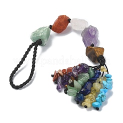 Pépites pierres précieuses naturelles pendentif décorations&nbsp;HJEW-JM00990