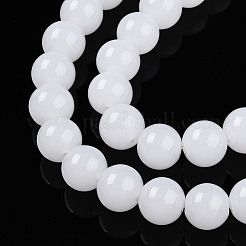 Chapelets de perles en verre imitation jade&nbsp;LS-GLAA-T032-J10mm-01