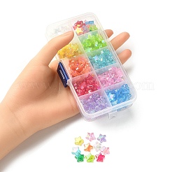 260~300pcs 10 Farben umweltfreundliche transparente Acrylperlen&nbsp;TACR-YW0001-66