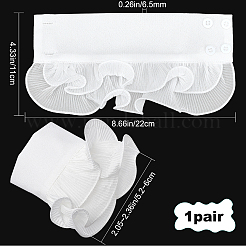 2pcs manchettes sans doigts en mousseline de soie&nbsp;AJEW-WH0248-45A