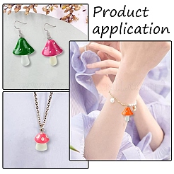 32 pièces 16 styles en plastique opaque avec pendentifs en résine&nbsp;FIND-YW0005-05