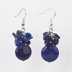 I braccialetti dell'involucro dei beads del lapis lazuli e gli insiemi dei monili degli orecchini&nbsp;SJEW-JS00905-03
