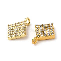 Pendenti in zirconi cubici trasparenti in micro pavè di ottone&nbsp;KK-M246-31G