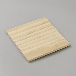 Unbearbeitetes quadratisches Holzbrett zum Holzschnitzen&nbsp;DIY-WH0750-261