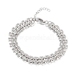 9.5 mm breite Pantherketten-Armbänder aus Edelstahl 304 für Damen und Herren&nbsp;SA-CBAB767-14P